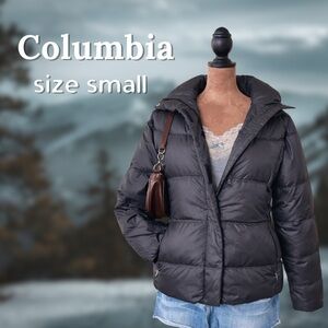 Columbia Women’s Black Puffer Jacket Size Small Insulated Winter Coat Snow Bunny